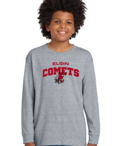 Youth Long Sleeve Shirt Red Logo