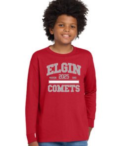 Youth Long Sleeve Shirt Grey Logo