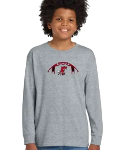 Youth Long Sleeve Shirt Football Logo