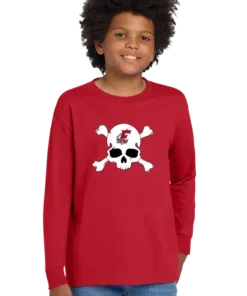 Youth Long Sleeve Shirt Skull Logo