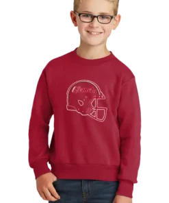 Youth Crewneck Helmet Logo
