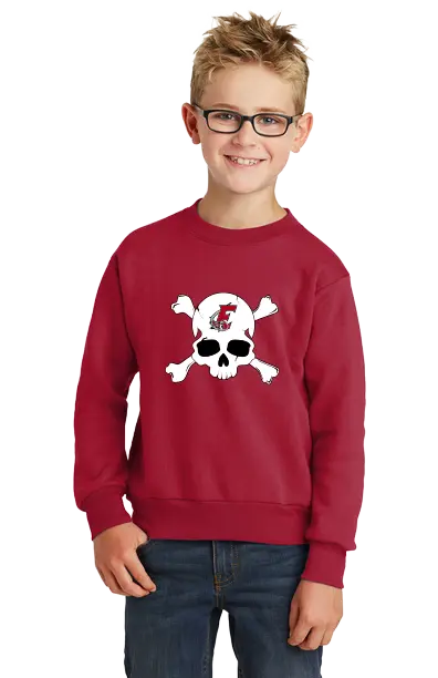 Youth Crewneck Skull Logo