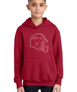 Youth Hoodie Helmet Logo